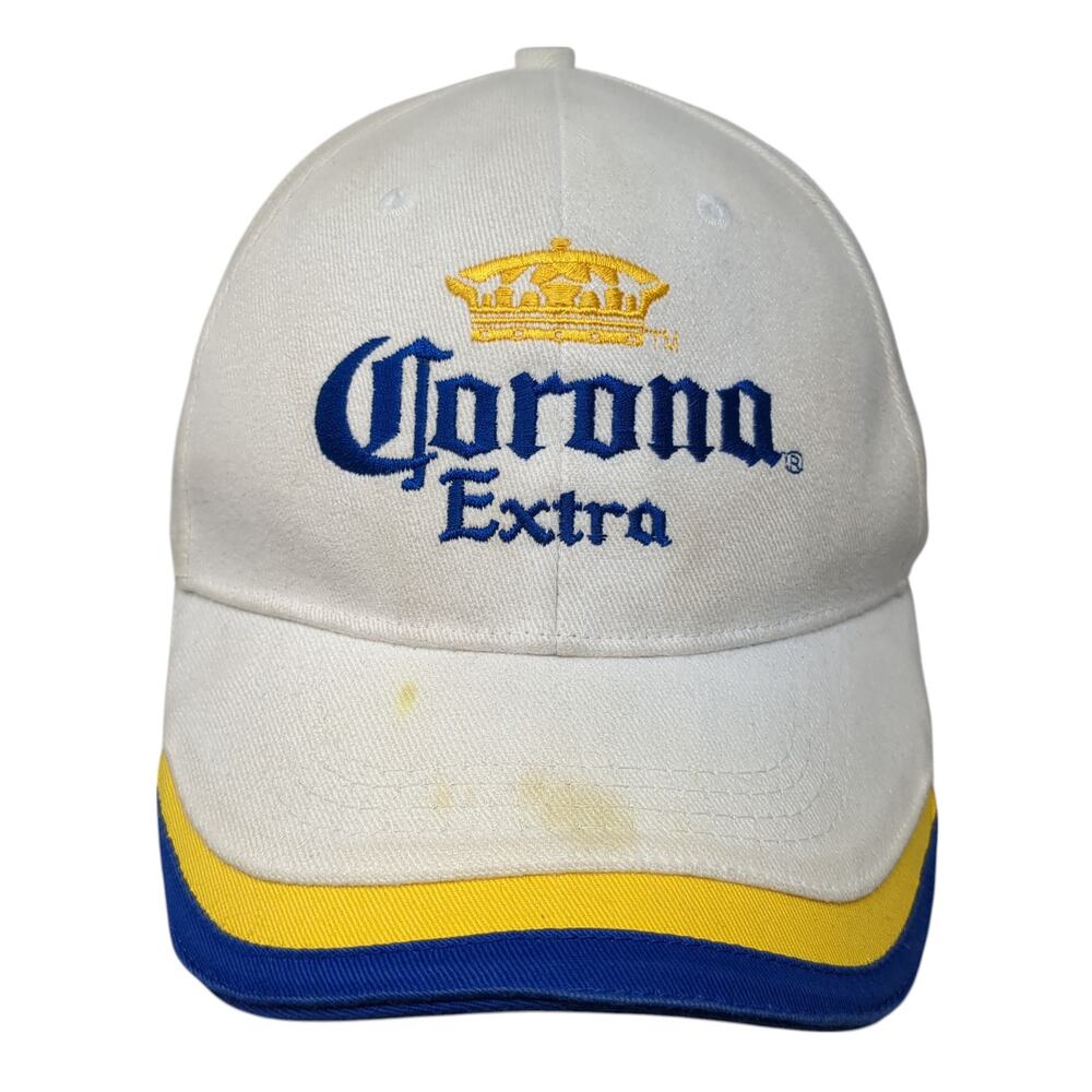 Corona Extra Mexico Fitted Baseball Cap White OS Adjustable Calhoun Sportswear